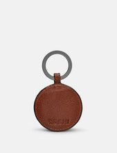 Load image into Gallery viewer, Football Brown Leather Keyring (back)
