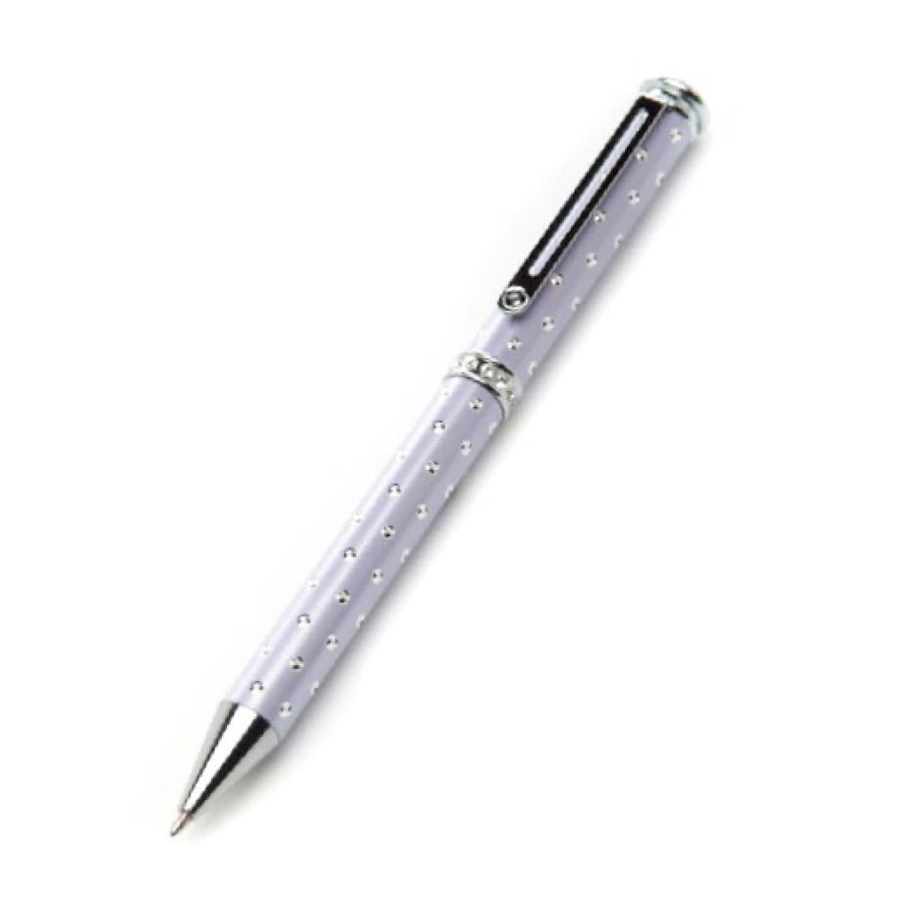 Lilac Full Crystal Diamanté Ballpoint Pen