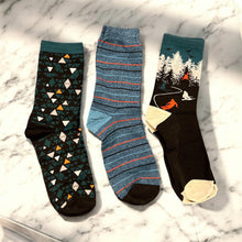 Load image into Gallery viewer, Trail &amp; Tread Gents - 3 Pair Socks Gift Set
