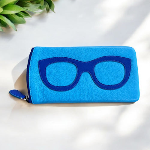 Genuine Leather Glasses & Sunglasses Case | Mykonos (front)