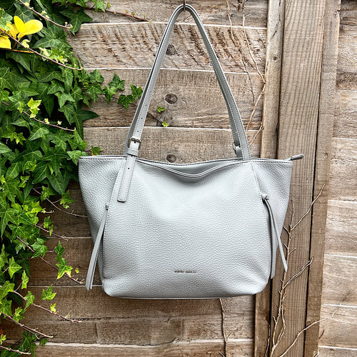 Glacier Casual Everyday Shoulder Bag with Asymmetrical Front Pockets