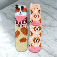Load image into Gallery viewer, Puppy Love Marshmallow Socks (2 Pairs Gift Set) open
