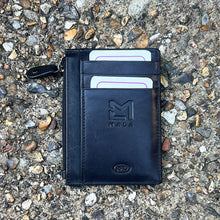 Load image into Gallery viewer, Steed Leather Coin and Card Purse with RFID (back)

