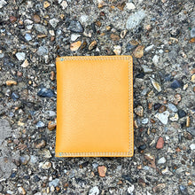 Load image into Gallery viewer, Caribbean Glacier Leather Credit Card Holder | 8 Card Slots (yellow side)
