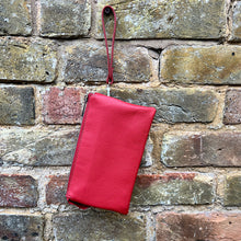 Load image into Gallery viewer, Rouge Luxe Triple-Compartment Leather Crossbody Bag (wrist strap)

