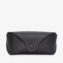 Load image into Gallery viewer, Black Leather Glasses Case by Yoshi (front)
