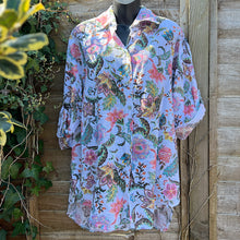 Load image into Gallery viewer, Coloured Flower Italian Cotton Shirt
