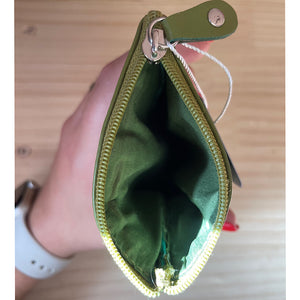 Green Leather Glasses Case