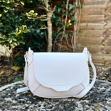 Load image into Gallery viewer, White &#39;Leila&#39; Saddle Bag By David Jones
