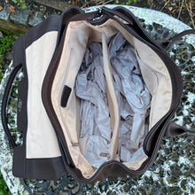 Load image into Gallery viewer, Chocolate Soft Designer Inspired &#39;Alessia&#39; Italian Leather Bag (open)
