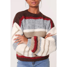 Load image into Gallery viewer, Autumn Hues Striped Knit Jumper
