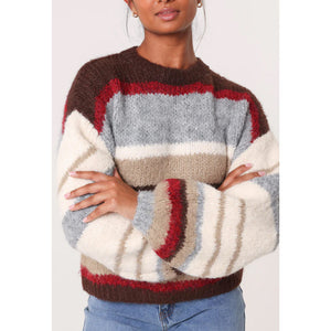 Autumn Hues Striped Knit Jumper