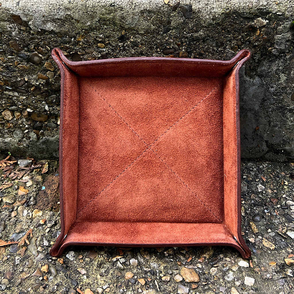 Chestnut Leather Coin/Tidy Tray