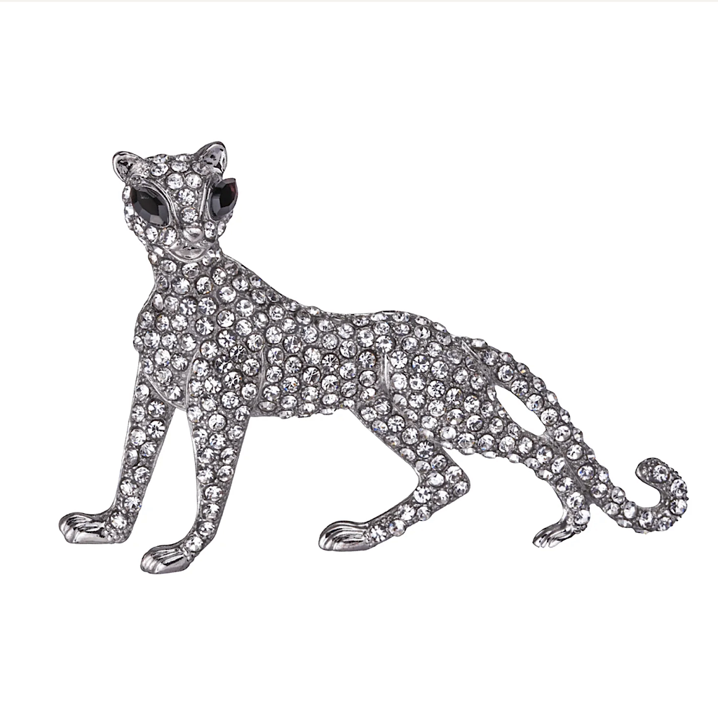 Crystal Panther Elegance Brooch