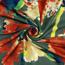 Load image into Gallery viewer, Autumn Garden Watercolour Scarf (swirl)
