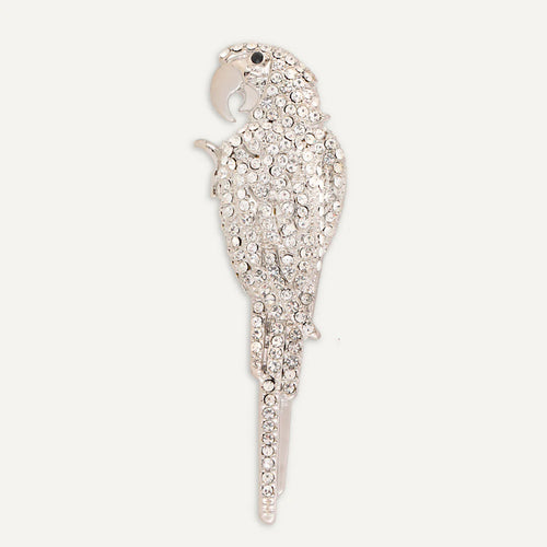 Parrot Crystal Pin Brooch