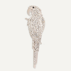 Parrot Crystal Pin Brooch
