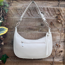 Load image into Gallery viewer, Ivory Mini &#39;Matilda&#39; Scoop Shoulder/Crossbody Bag (back)

