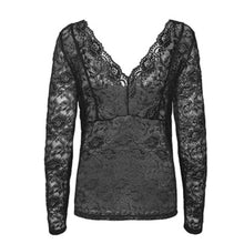 Load image into Gallery viewer, Danish Glaze Blouse | Pitch Black
