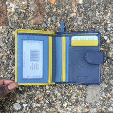 Load image into Gallery viewer, Arizona Multi Medium Leather RFID Purse (open)
