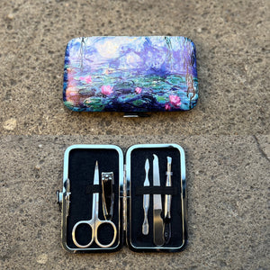 Impressionist Art Design Manicure Set | Water Lilies