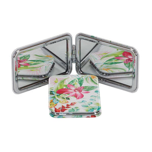 Floral Orchid Compact Mirror
