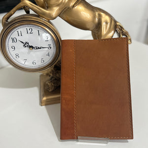 A5 Leather Covered Notebook | Tan