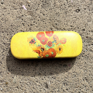 Impressionist Art Design Glasses Case | Sunflowers