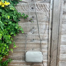 Load image into Gallery viewer, Small Abbey Stone Double Zip Crossbody Bag (hanging)
