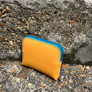 Glacier Leather Coin Purse with 3 Card Slots Inside (front)