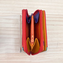 Load image into Gallery viewer, Small Caribbean Leather Leopard Print Purse (coin zip pocket)
