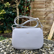 Load image into Gallery viewer, Grey Crossbody Bag with Wide Adjustable Strap
