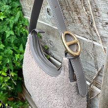 Load image into Gallery viewer, Small Taupe Faux Fur Scoop Shoulder Bag
