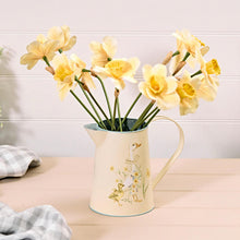 Load image into Gallery viewer, Goose with Duckling &amp; Flowers Metal Jug
