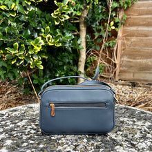 Load image into Gallery viewer, Small Bering Sea Double Zip Crossbody Bag (back)
