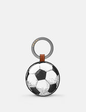 Load image into Gallery viewer, Football Brown Leather Keyring (front)
