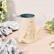Load image into Gallery viewer, Goose with Duckling &amp; Flowers Metal Jug
