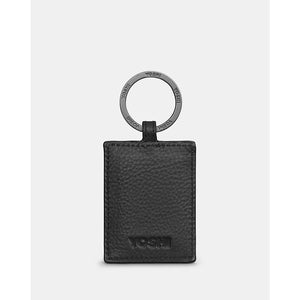 Cat Colour Block Leather Keyring (back)