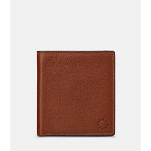 Load image into Gallery viewer, Brown Two Fold Leather Wallet By Yoshi (closed)
