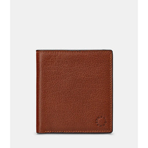 Brown Two Fold Leather Wallet By Yoshi (closed)