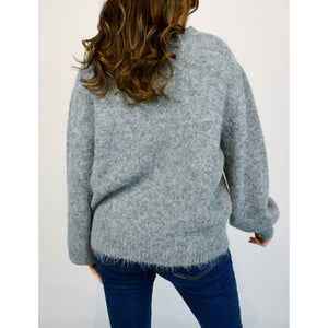 Grey Snowflake Sequin Jumper