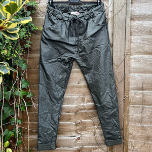 Khaki PVC Magic Trousers