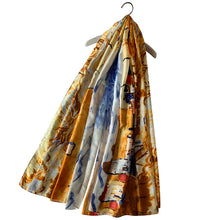 Load image into Gallery viewer, Impressionist Style Village Print Silk Scarf
