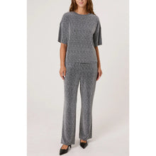 Load image into Gallery viewer, Silver Rhinestone Sparkle Top &amp; Trouser Set
