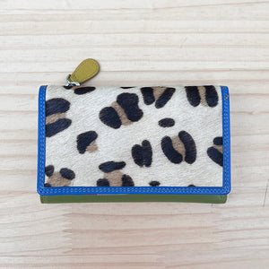 Caribbean Leather Leopard Print Purse (front)