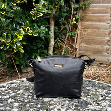 Load image into Gallery viewer, Black &#39;Natalie&#39; Leather Crossbody Bag
