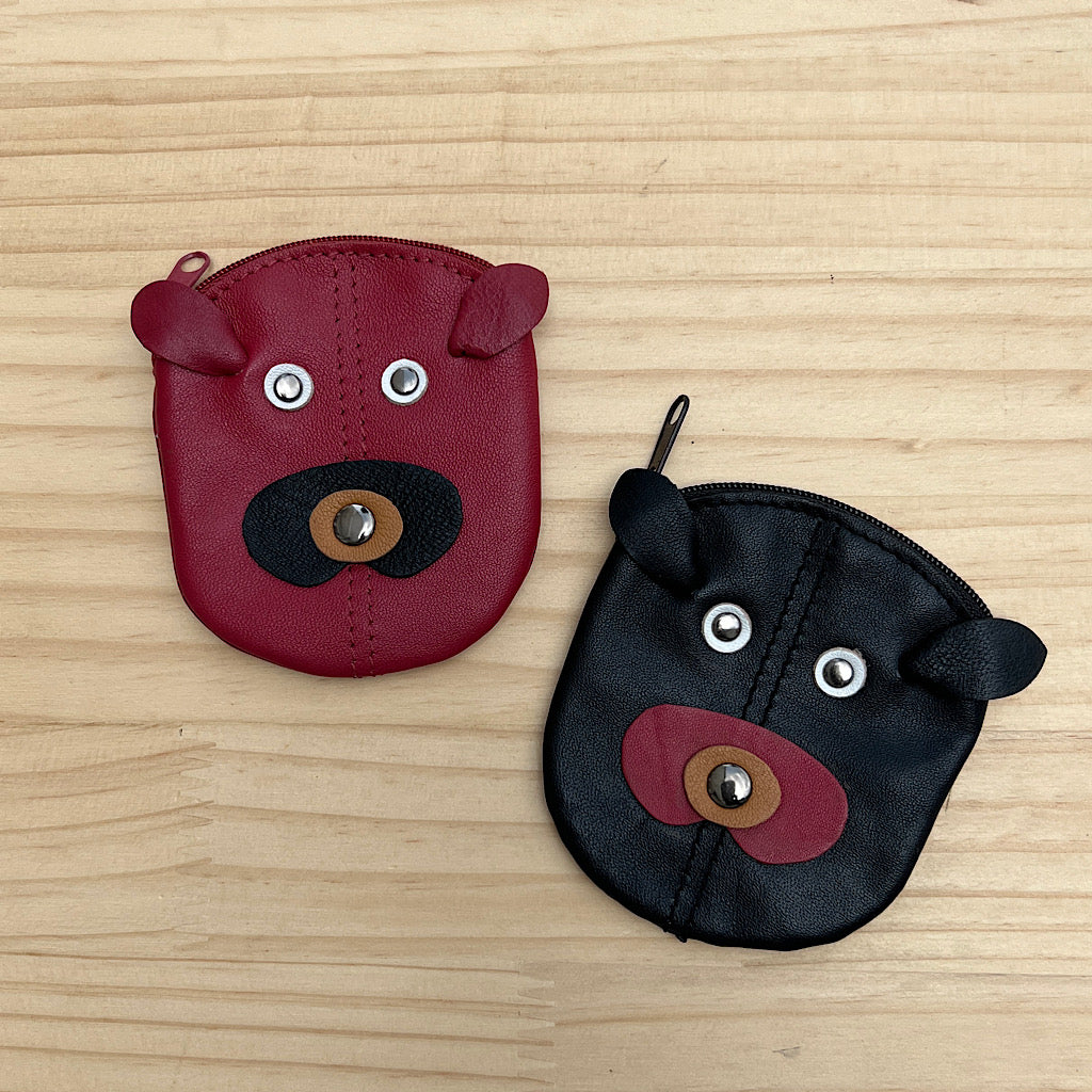 Soft Animal Leather Coin Purses (dog)