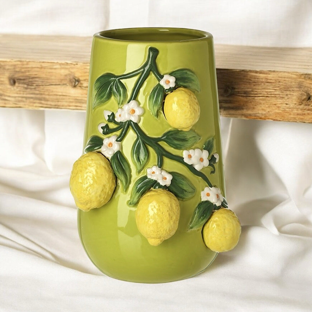 Striking 3D Lemon Flower Vase