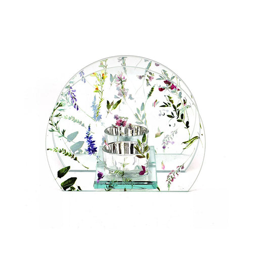Wild Flower Tealight Holder (front)