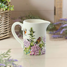 Load image into Gallery viewer, Ceramic Floral Feathered Bird Jug Full Wrap (left)
